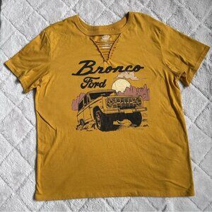 Ford | Yellow Bronco Vintage Off Road Crewneck Graphic Tee | Size Extra Large